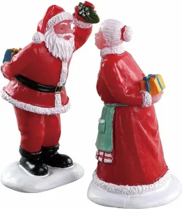 Lemax - Under The Mistletoe, Set Of 2