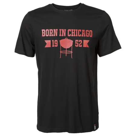 Weber 'Born in Chicago' T-shirt Men Black L/XL