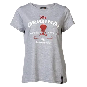 Weber 'The Original' T-shirt Ladies Grey M/L