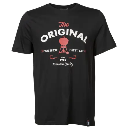 Weber 'The Original' T-shirt Men Black S/M - afbeelding 1