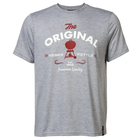 Weber 'The Original' T-shirt Men Grey L/XL