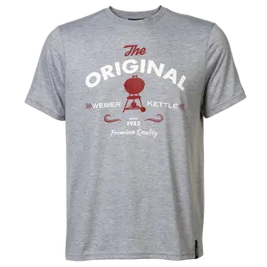 Weber 'The Original' T-shirt Men Grey L/XL